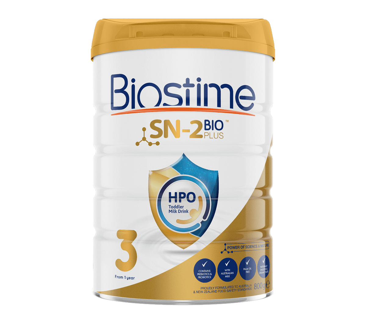 Biostime 3e âge Lait Infantile Bio SN-2 Plus 800g - Lait en poudre bio bébé  10-36m - Archange-pharma